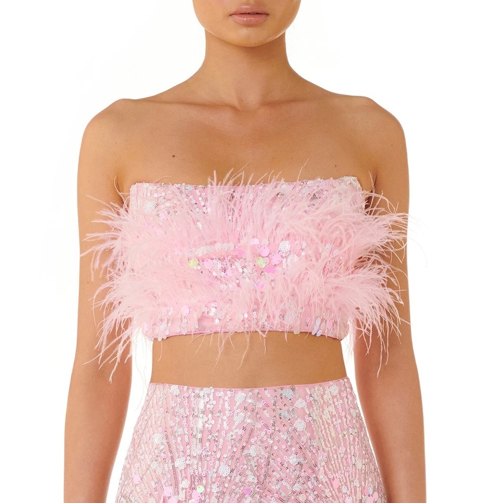ELIYA the Label Heather Top in Pink - Small